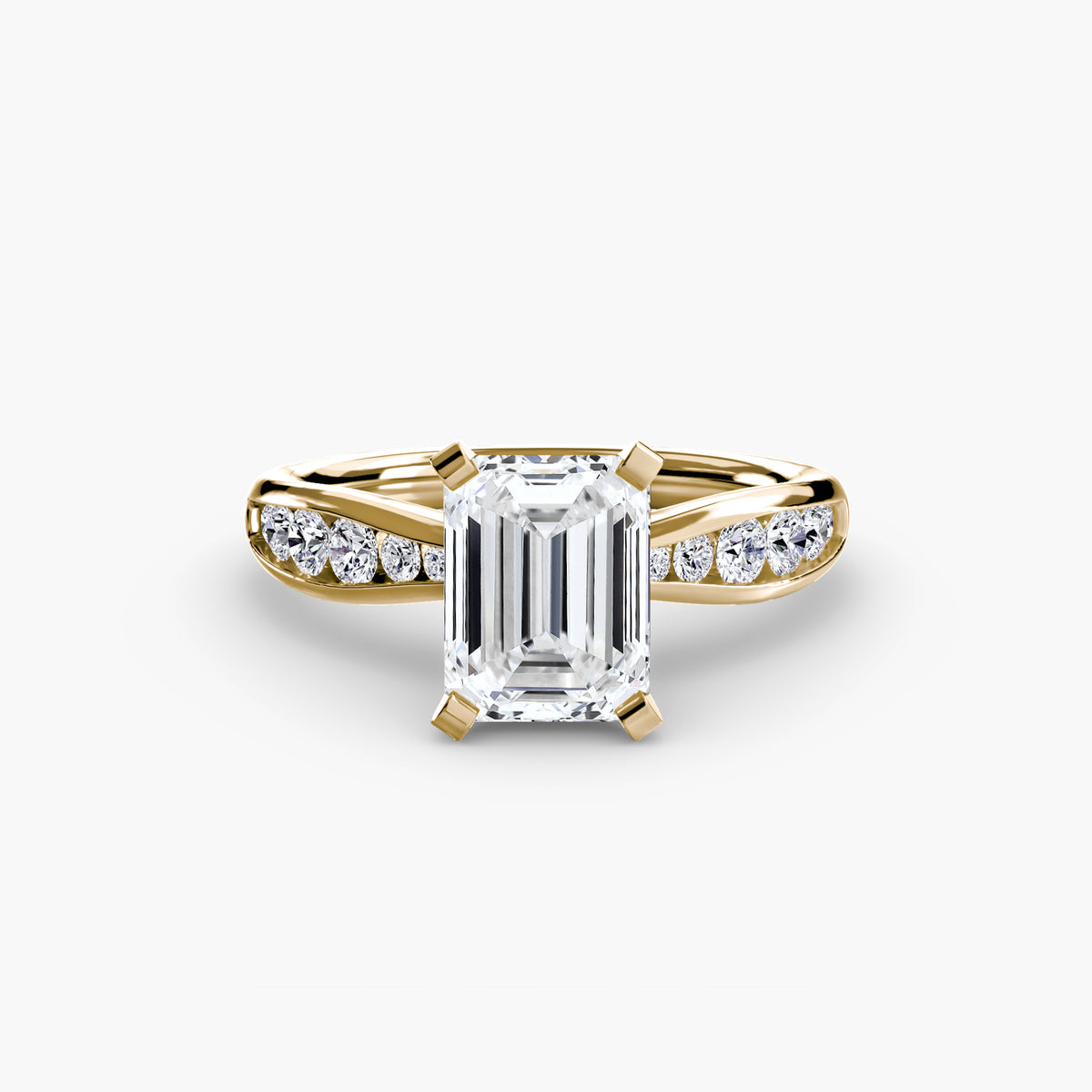 Tapered Channel-Set Engagement Ring – The Adrienne