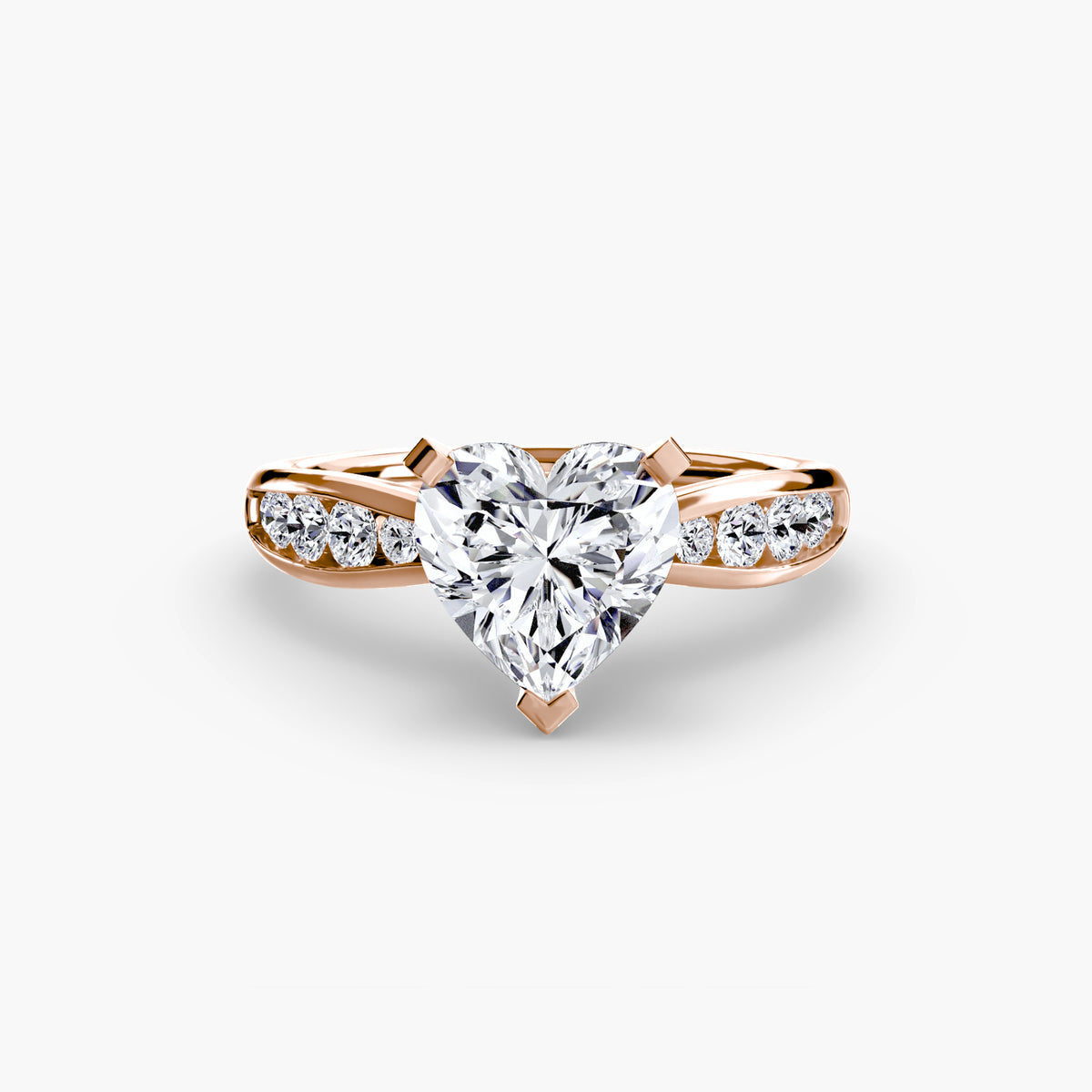 Tapered Channel-Set Engagement Ring – The Adrienne