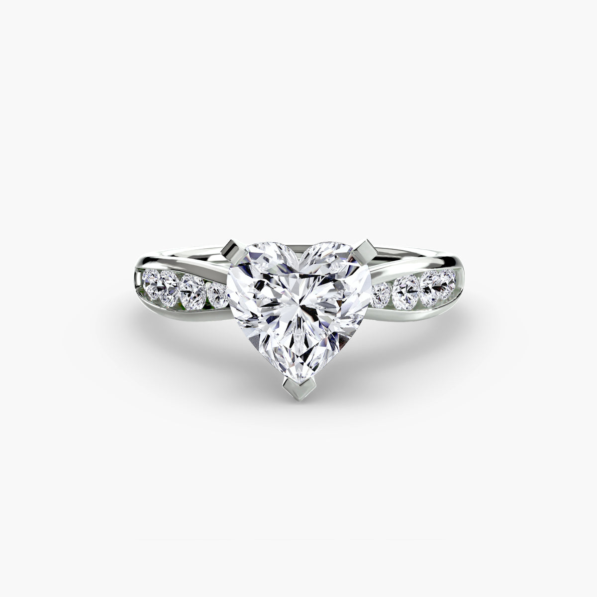 Tapered Channel-Set Engagement Ring – The Adrienne