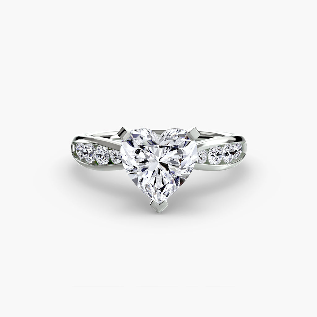 Tapered Channel-Set Engagement Ring – The Adrienne