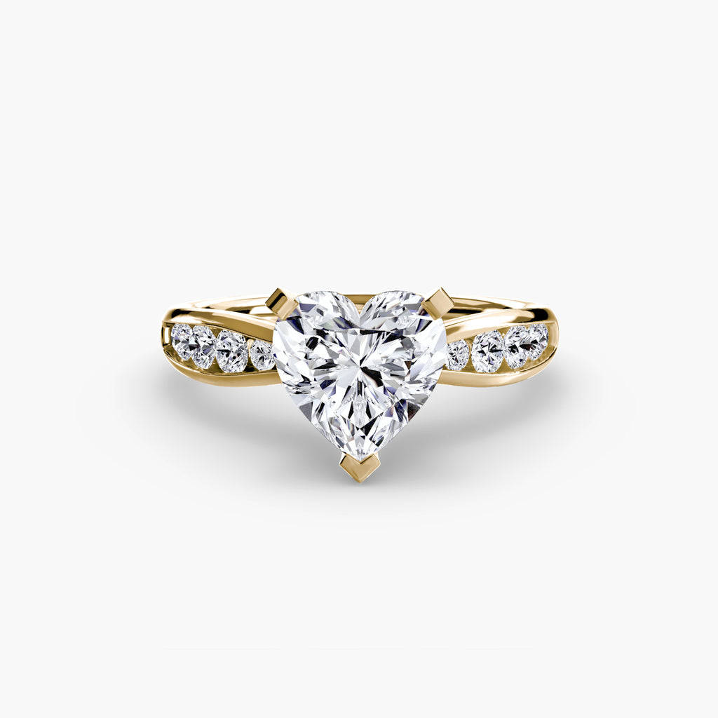 Tapered Channel-Set Engagement Ring – The Adrienne