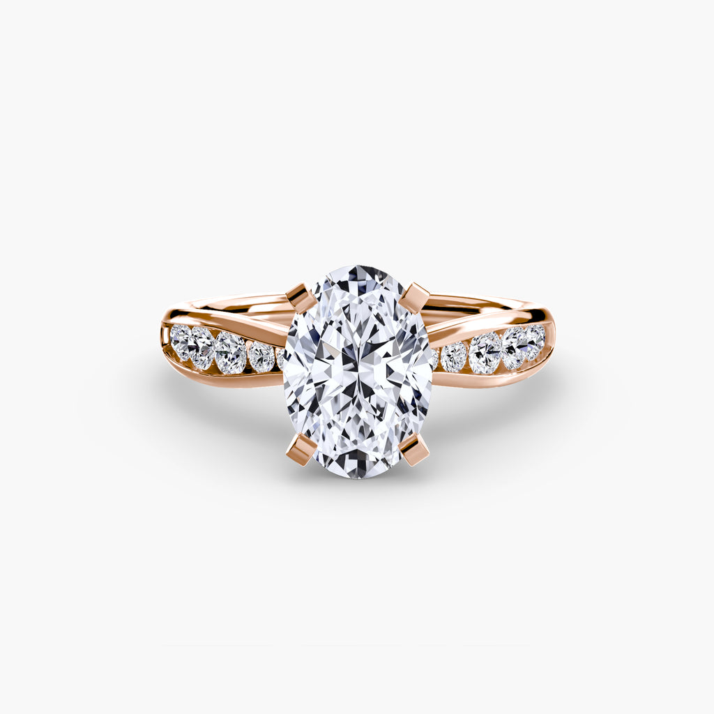Tapered Channel-Set Engagement Ring – The Adrienne