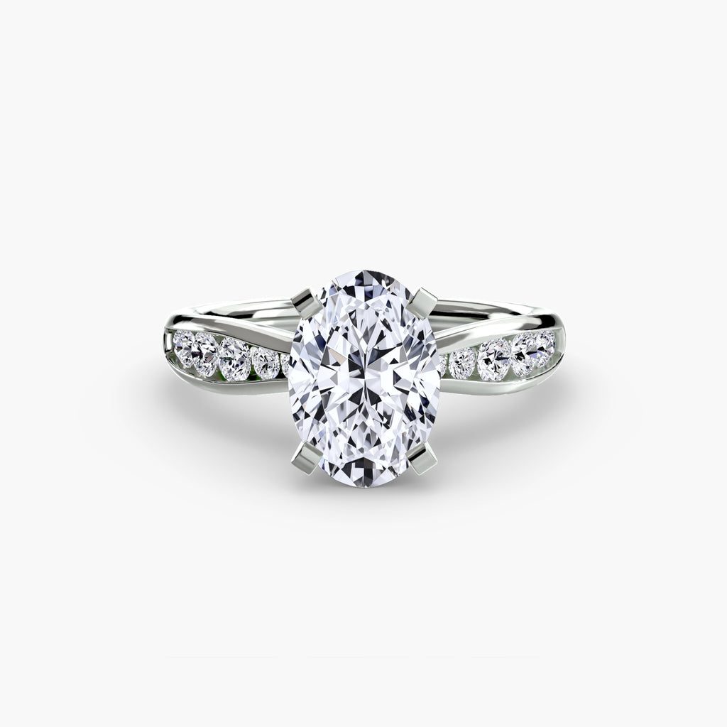 Tapered Channel-Set Engagement Ring – The Adrienne