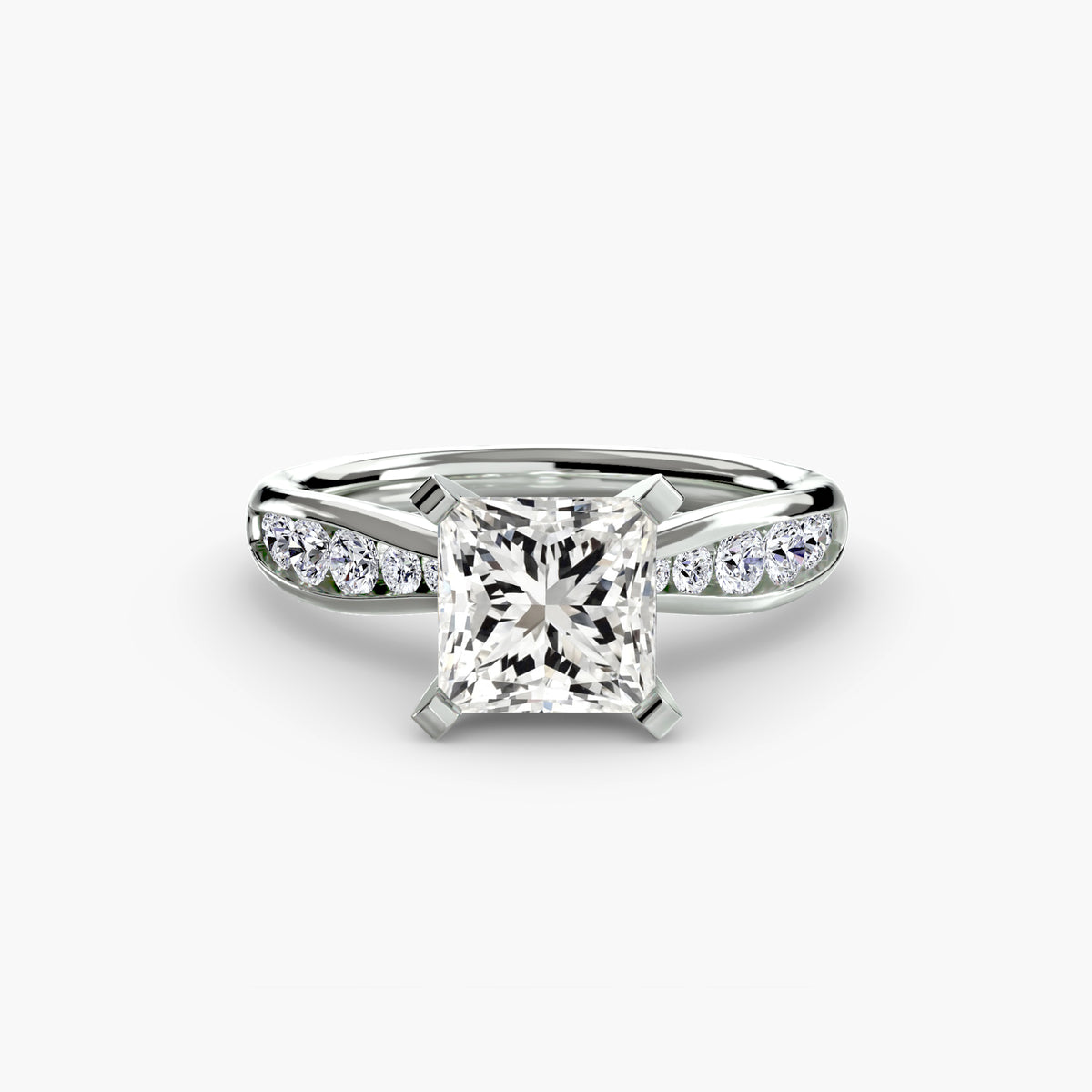 Tapered Channel-Set Engagement Ring – The Adrienne