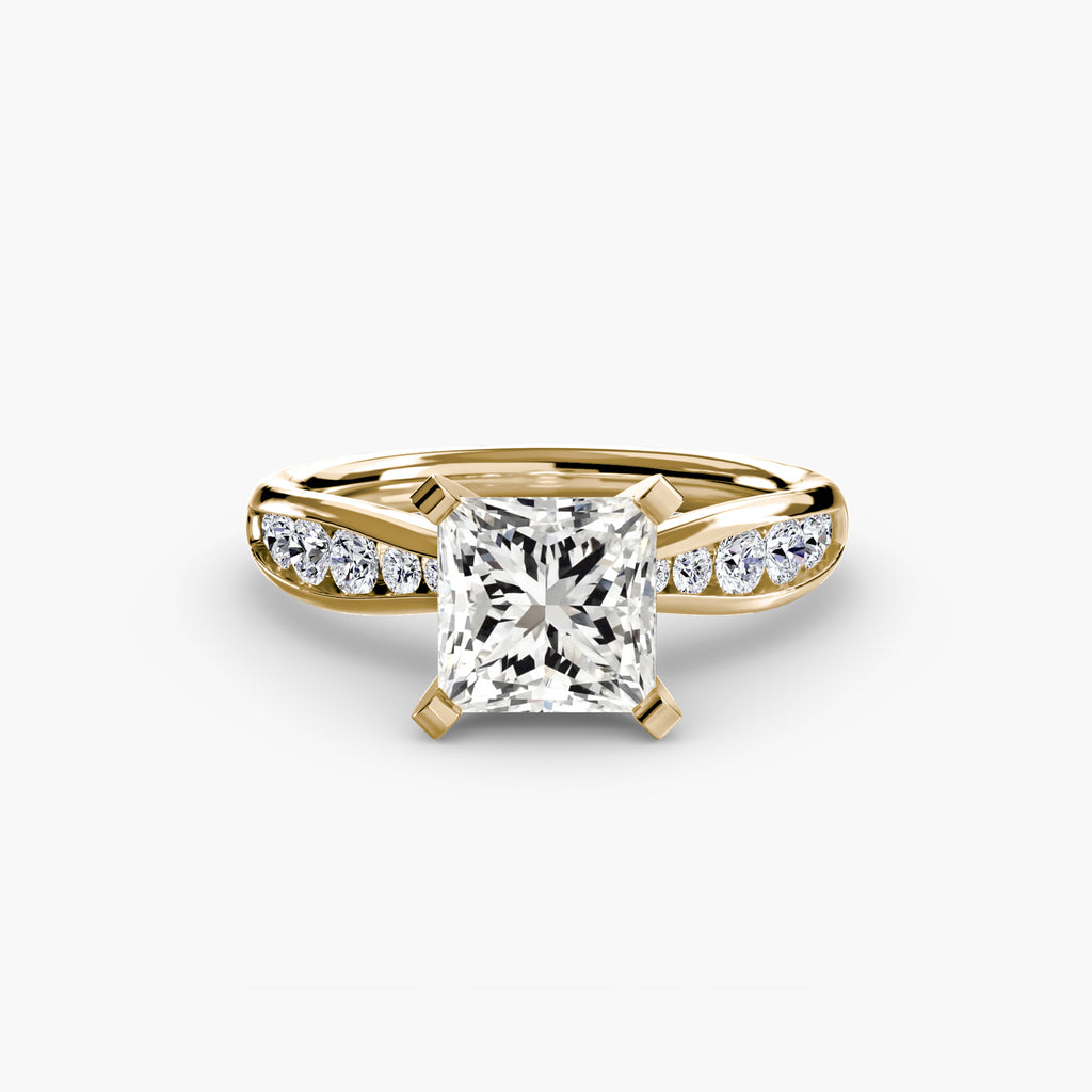 Tapered Channel-Set Engagement Ring – The Adrienne