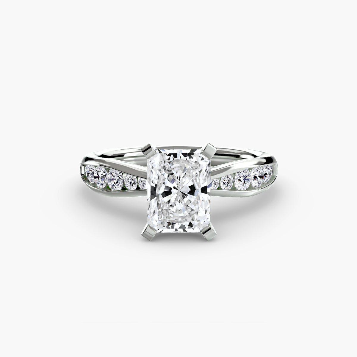 Tapered Channel-Set Engagement Ring – The Adrienne