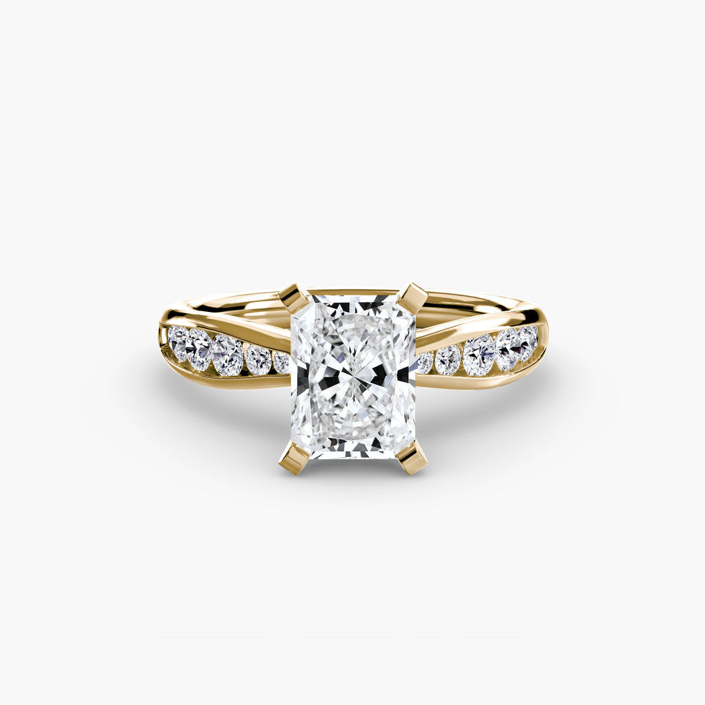 Tapered Channel-Set Engagement Ring – The Adrienne