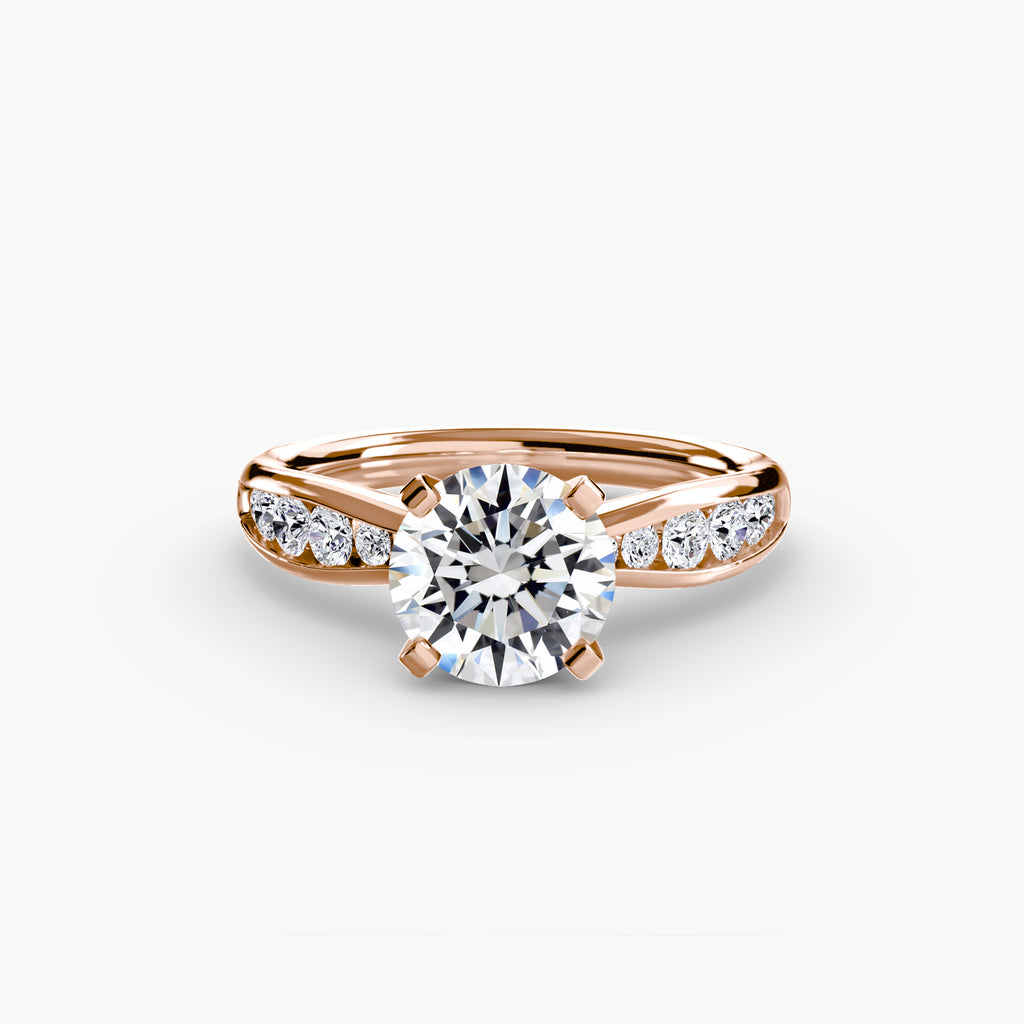 Tapered Channel-Set Engagement Ring – The Adrienne