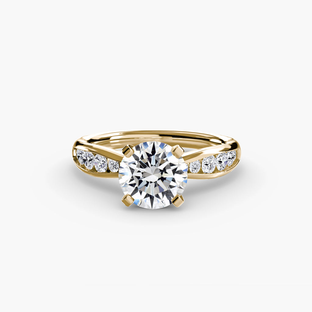 Tapered Channel-Set Engagement Ring – The Adrienne