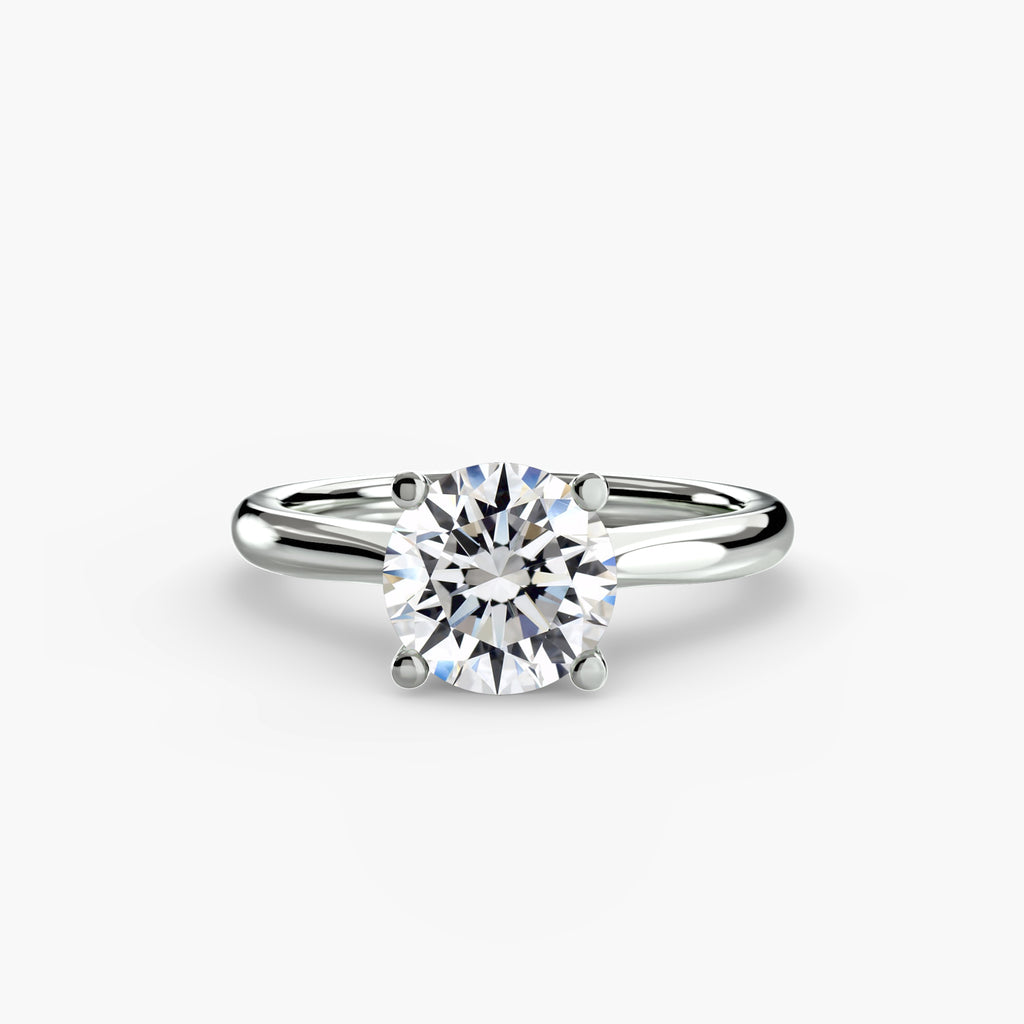 Cathedral solitaire engagement ring – The Lisette