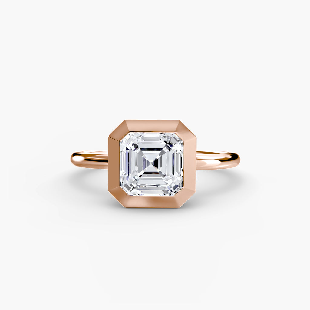 Bezel-Set Solitaire Engagement Ring – The Vivienne