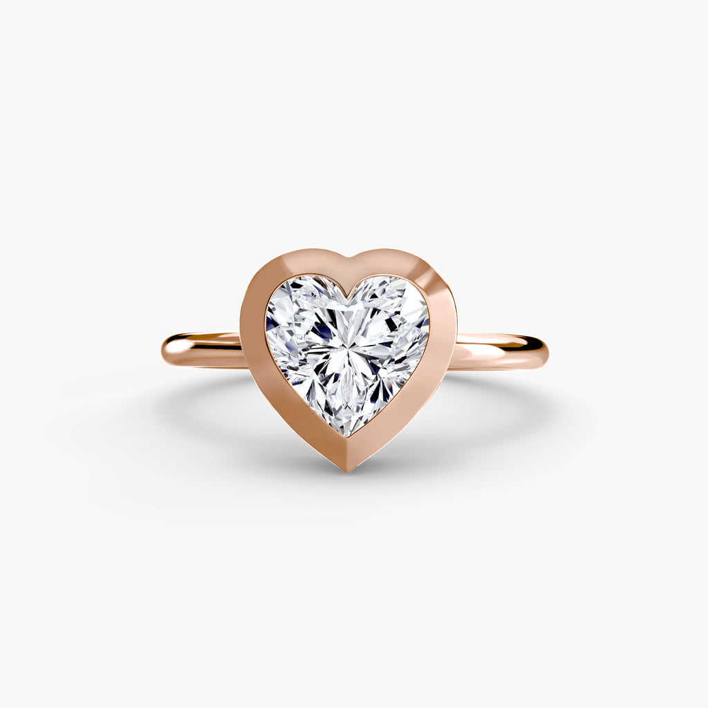 Bezel-Set Solitaire Engagement Ring – The Vivienne