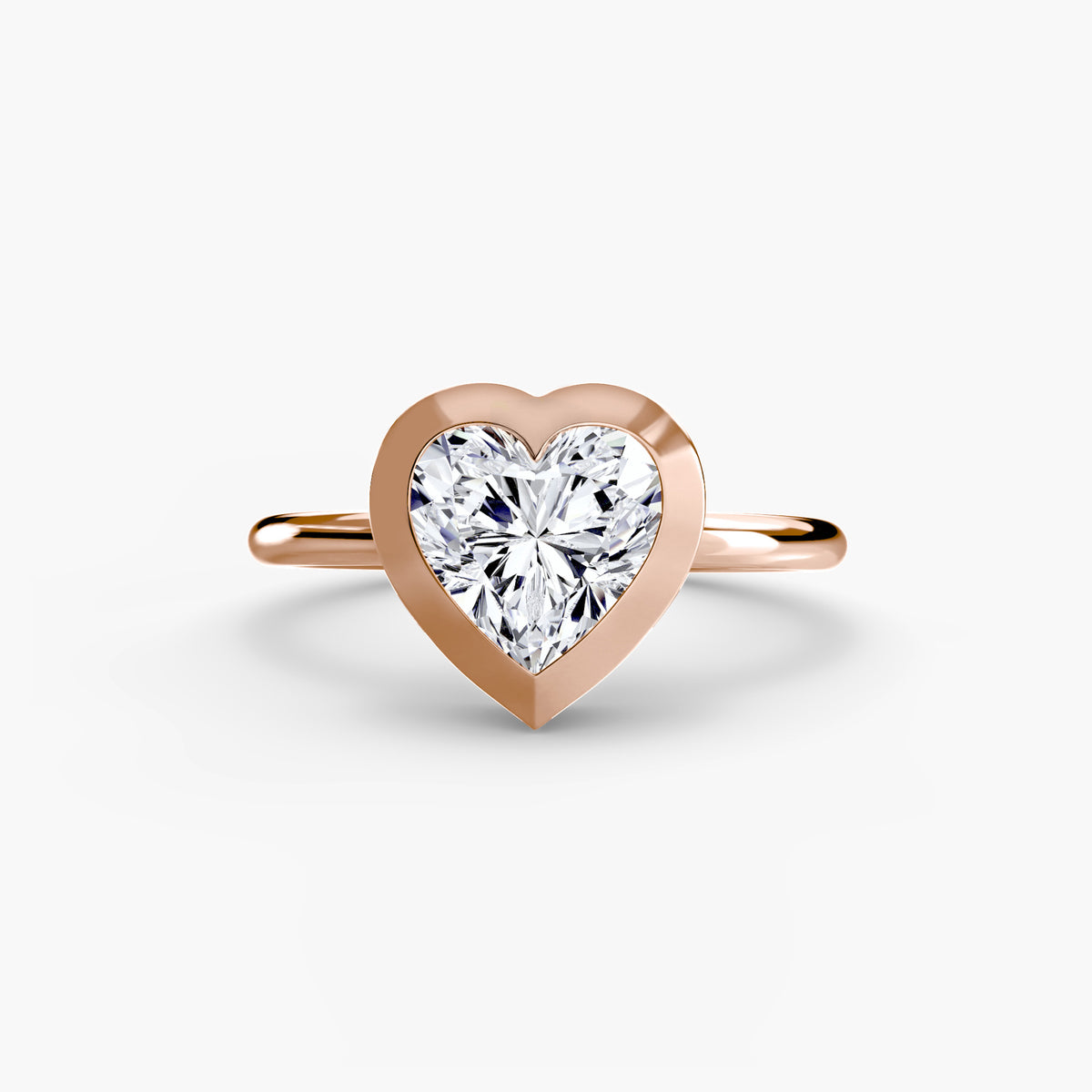 Bezel-Set Solitaire Engagement Ring – The Vivienne