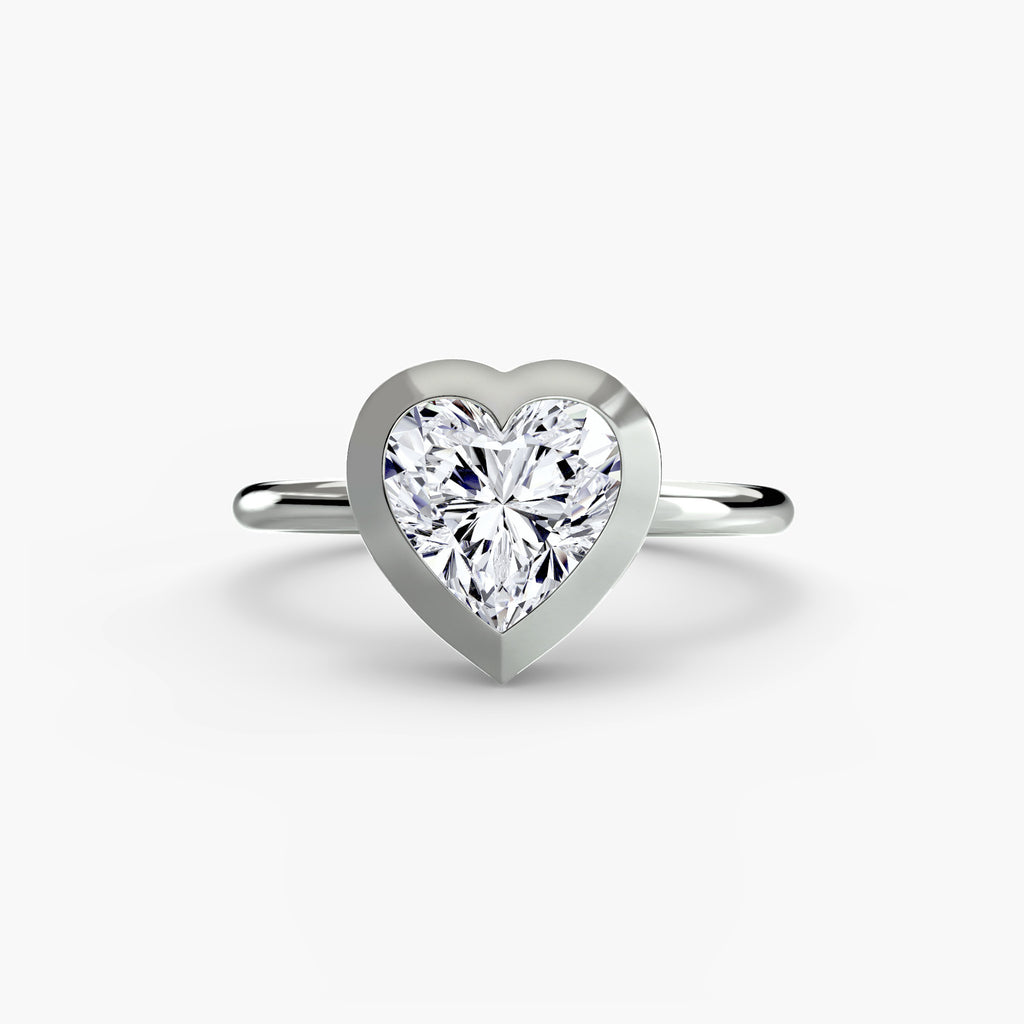 Bezel-Set Solitaire Engagement Ring – The Vivienne