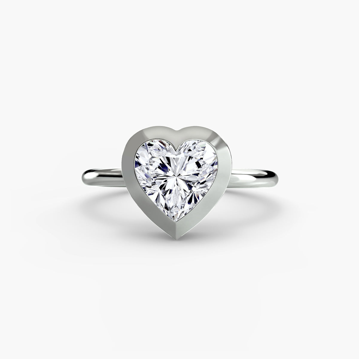 Bezel-Set Solitaire Engagement Ring – The Vivienne