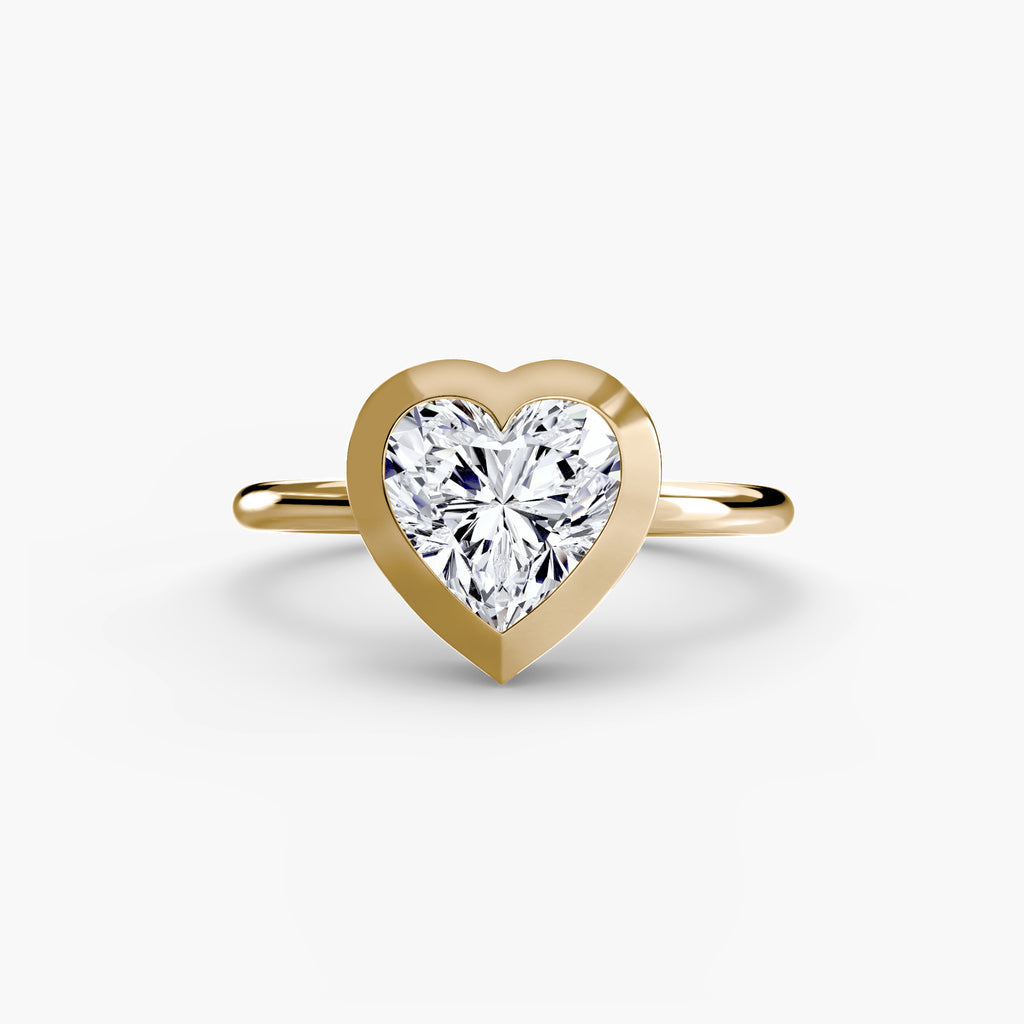 Bezel-Set Solitaire Engagement Ring – The Vivienne