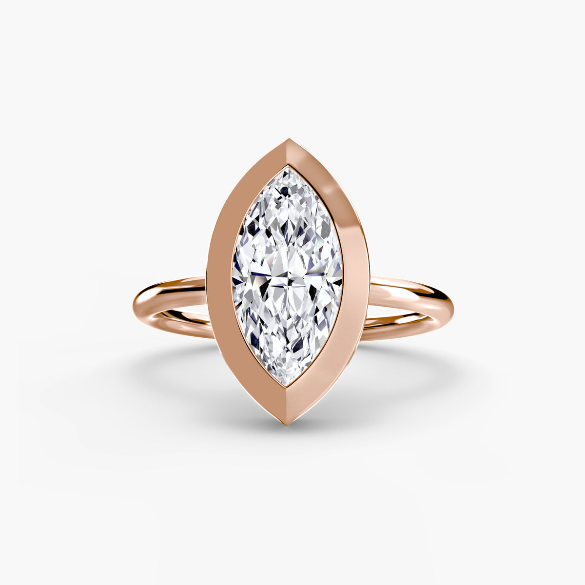 Bezel-Set Solitaire Engagement Ring – The Vivienne