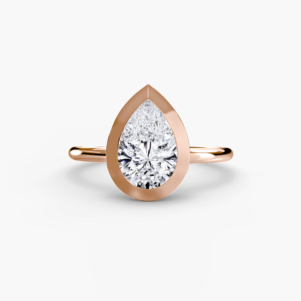 Bezel-Set Solitaire Engagement Ring – The Vivienne