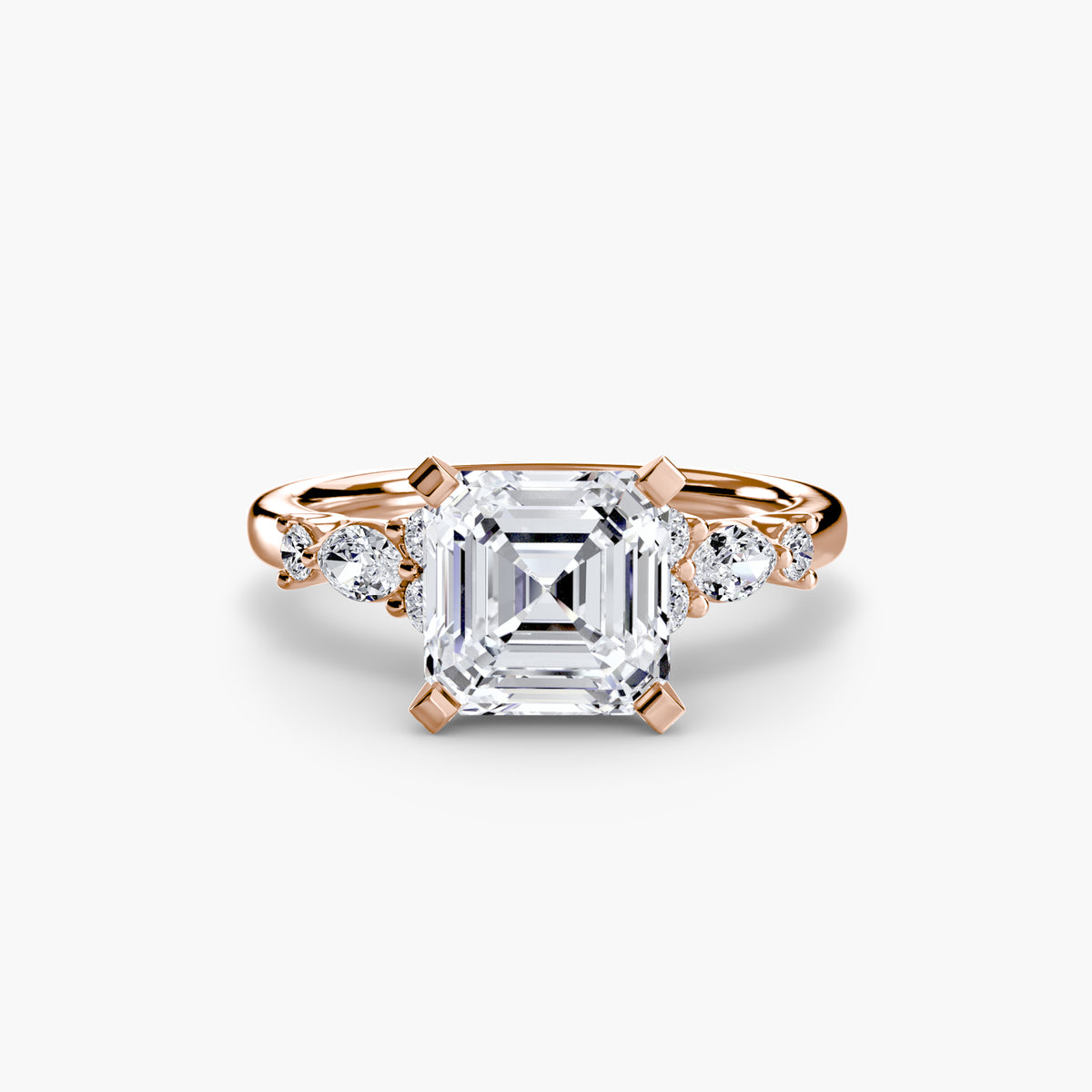 Nature-Inspired Floral Engagement Ring – The Laurel