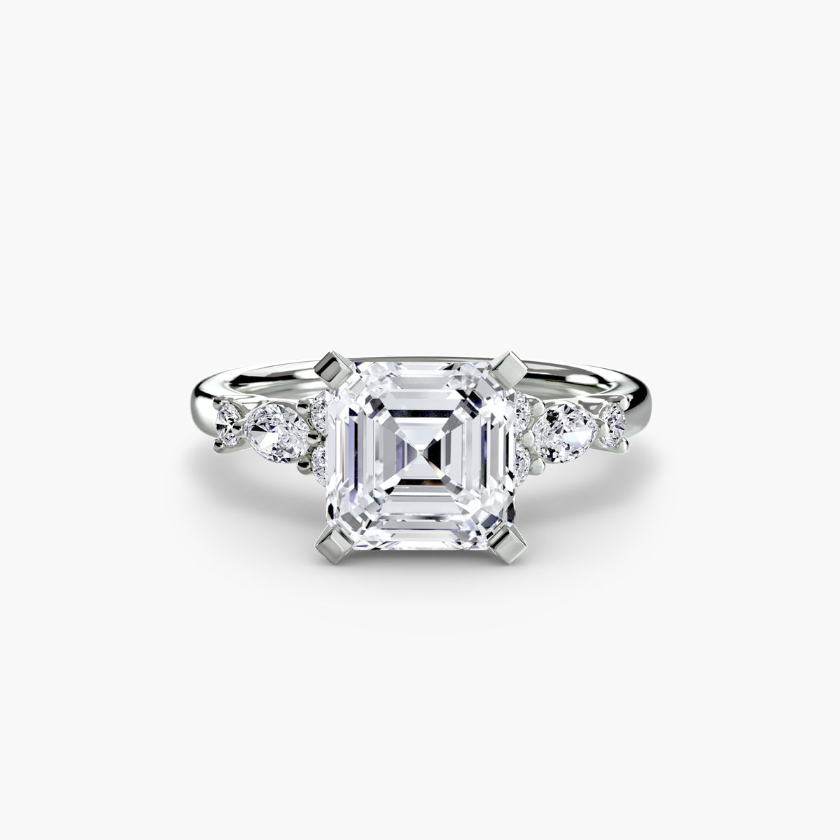 Nature-Inspired Floral Engagement Ring – The Laurel