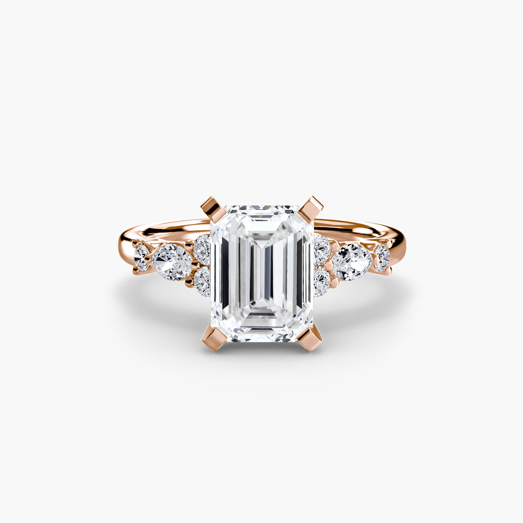 Nature-Inspired Floral Engagement Ring – The Laurel