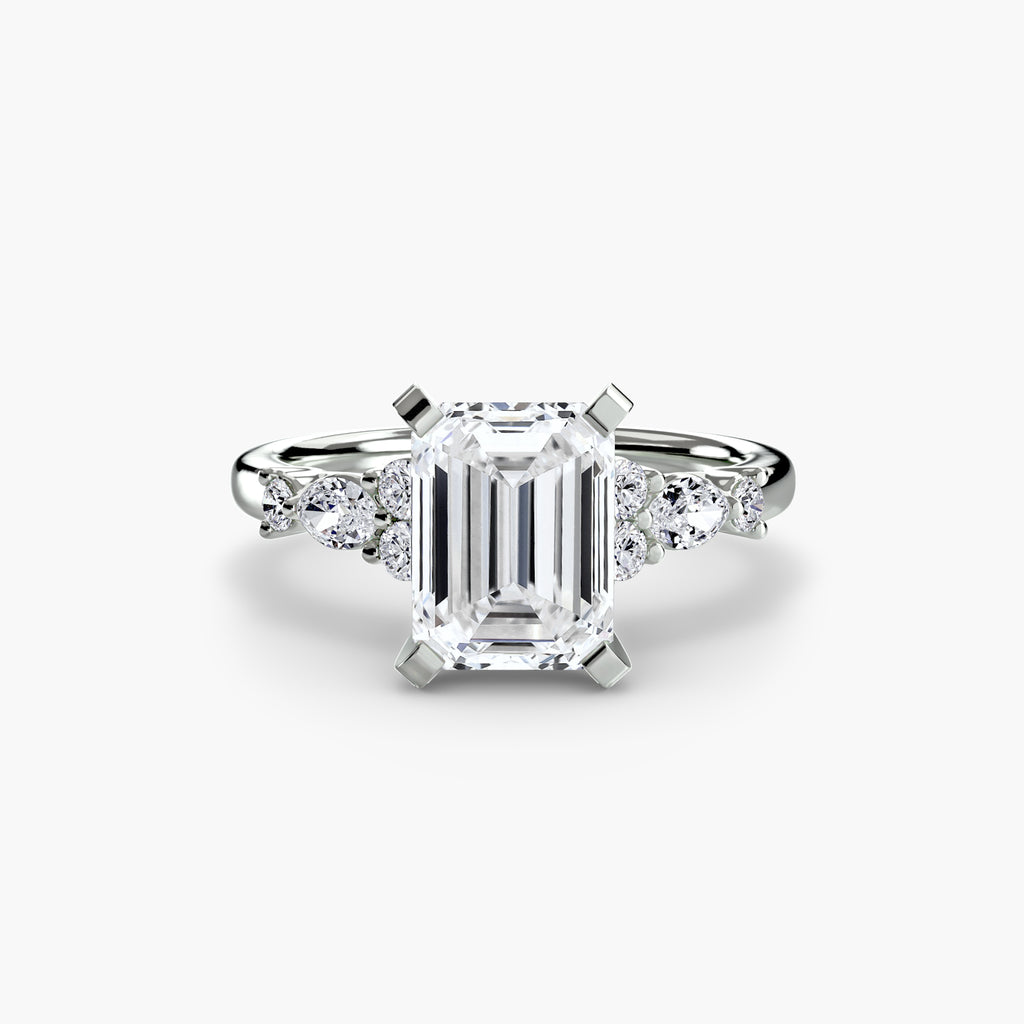 Nature-Inspired Floral Engagement Ring – The Laurel
