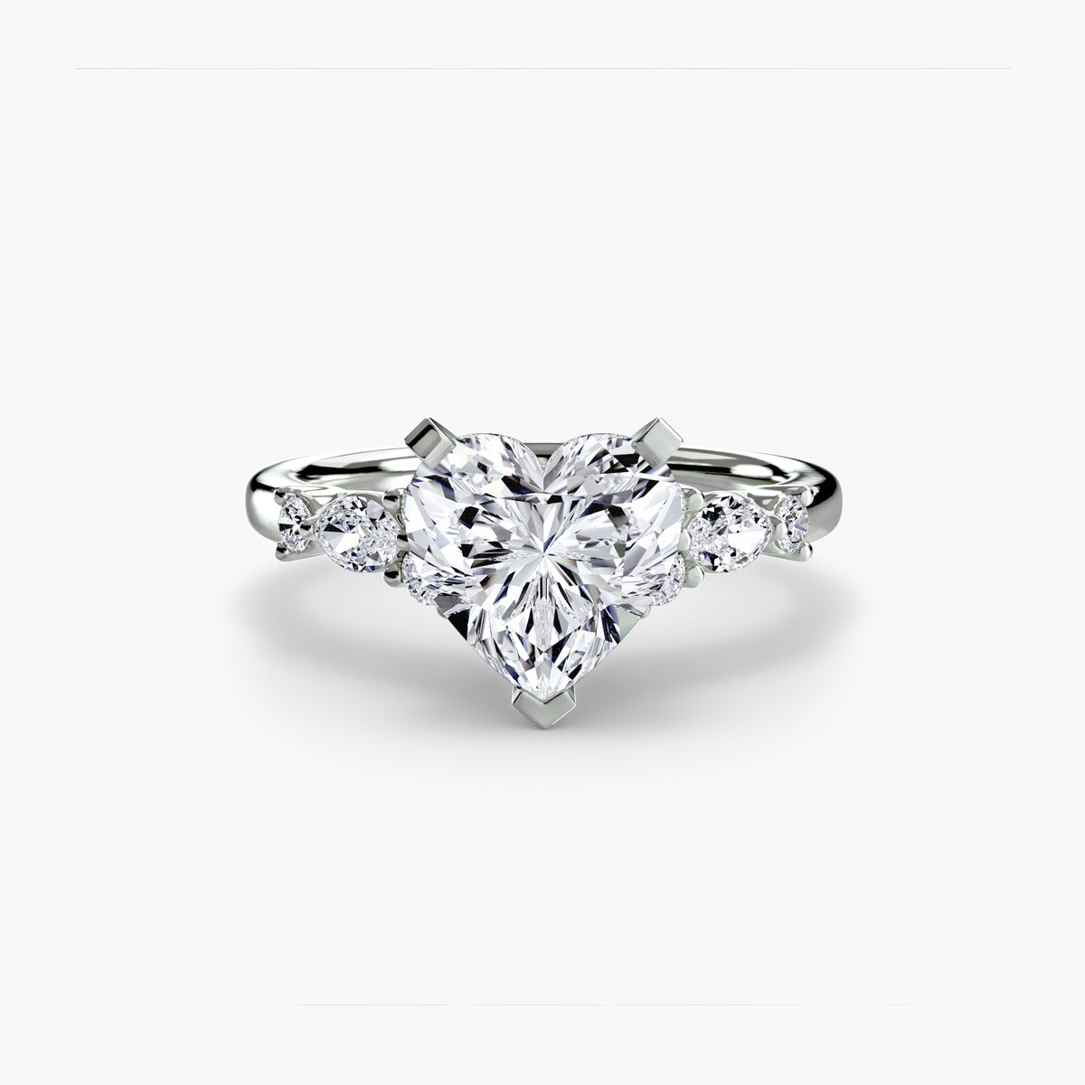 Nature-Inspired Floral Engagement Ring – The Laurel