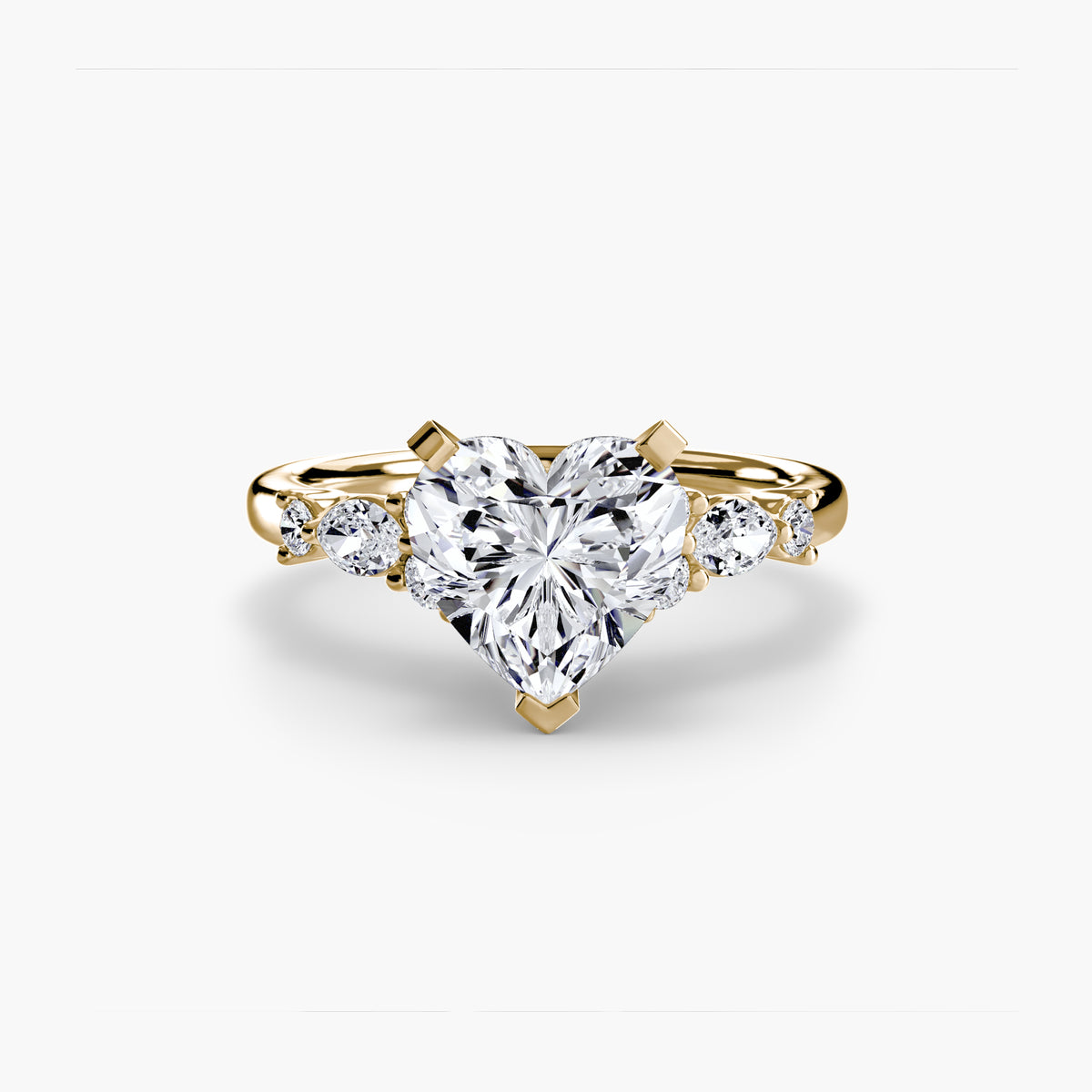 Nature-Inspired Floral Engagement Ring – The Laurel