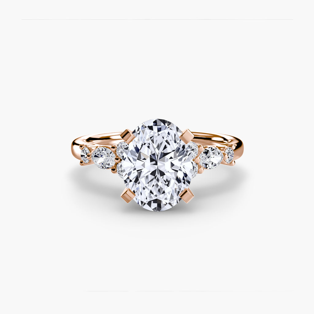 Nature-Inspired Floral Engagement Ring – The Laurel