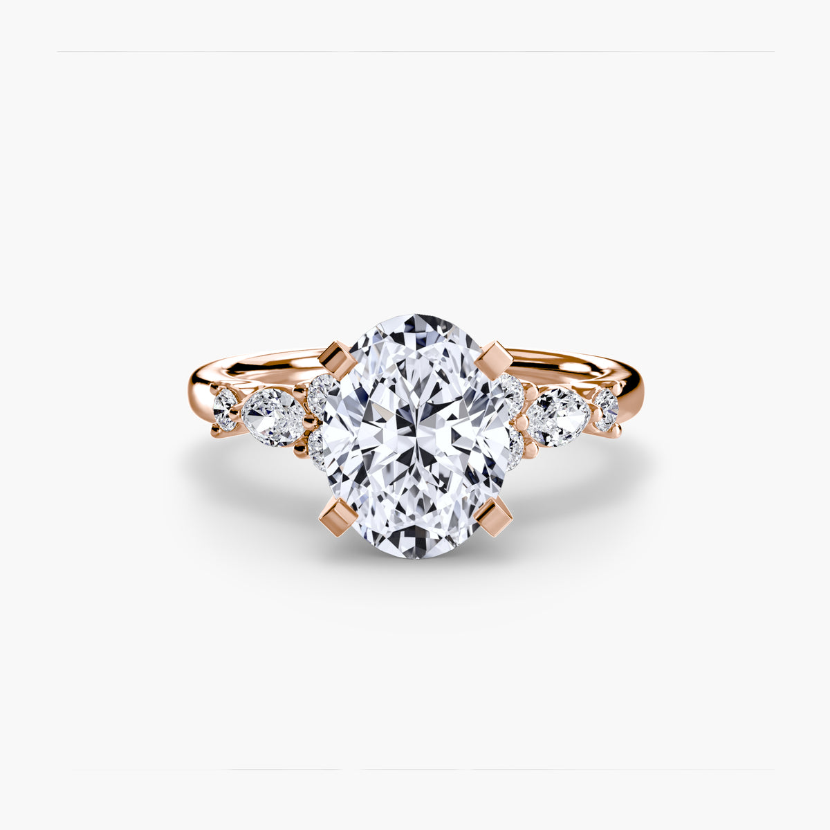 Nature-Inspired Floral Engagement Ring – The Laurel