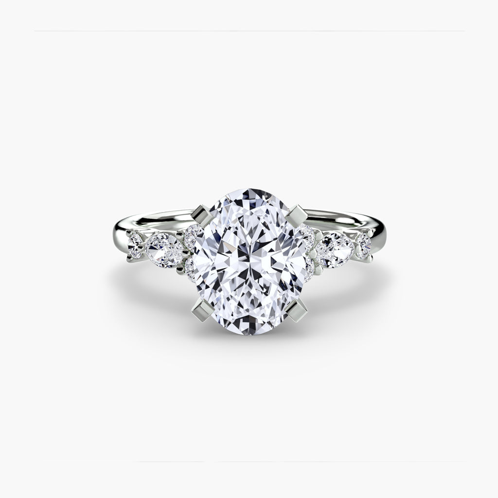 Nature-Inspired Floral Engagement Ring – The Laurel
