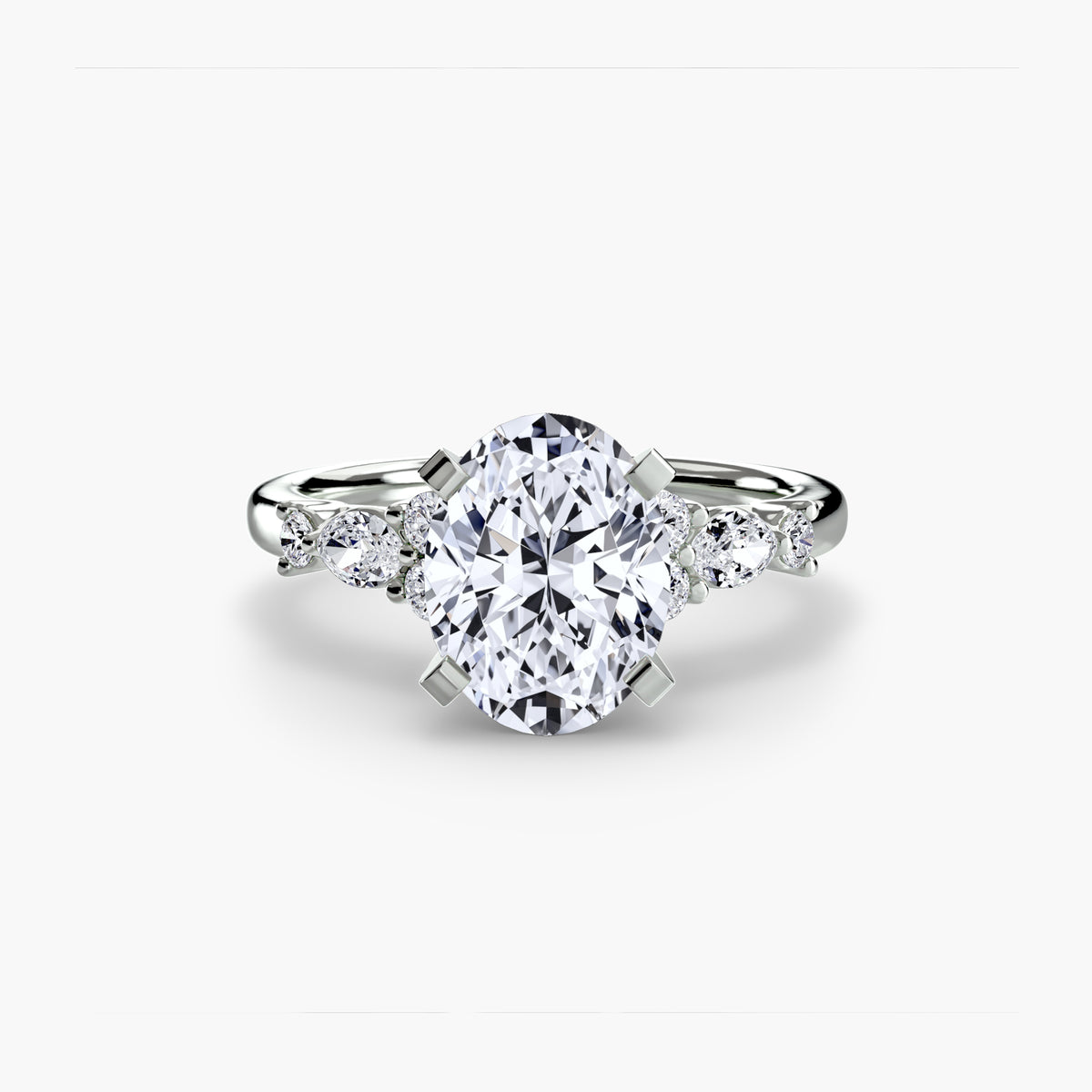 Nature-Inspired Floral Engagement Ring – The Laurel
