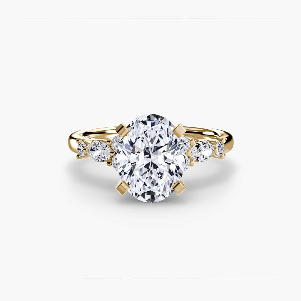 Nature-Inspired Floral Engagement Ring – The Laurel