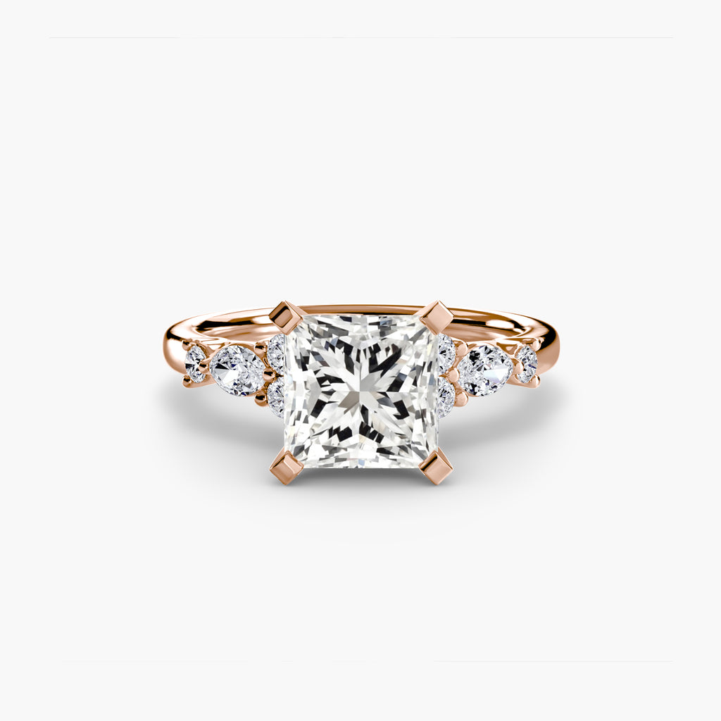 Nature-Inspired Floral Engagement Ring – The Laurel