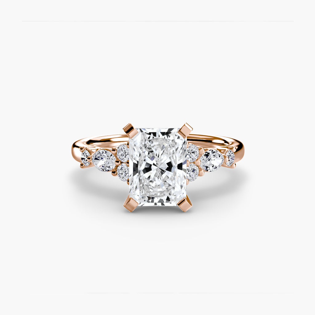 Nature-Inspired Floral Engagement Ring – The Laurel