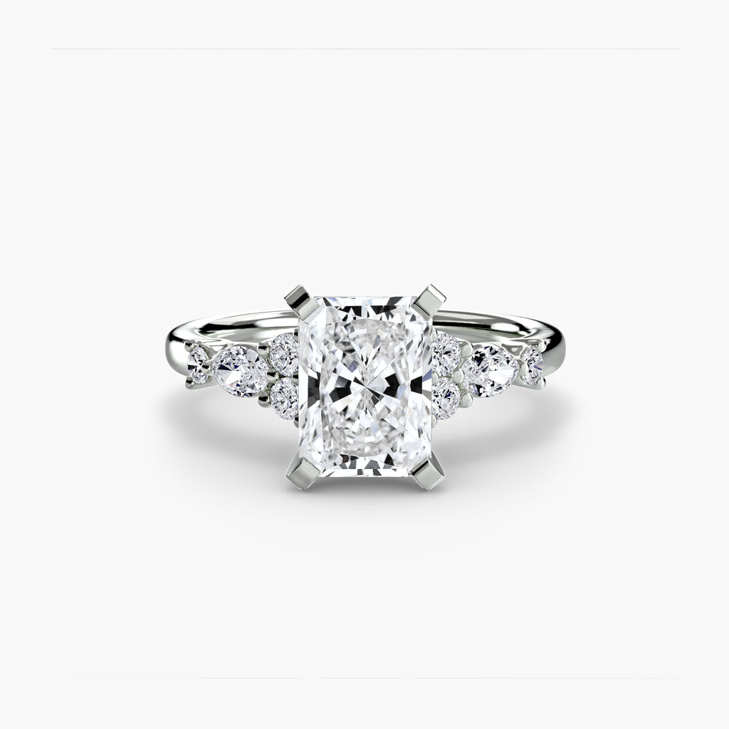 Nature-Inspired Floral Engagement Ring – The Laurel