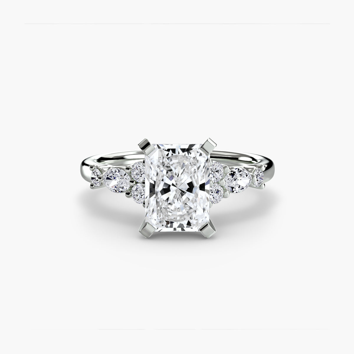 Nature-Inspired Floral Engagement Ring – The Laurel