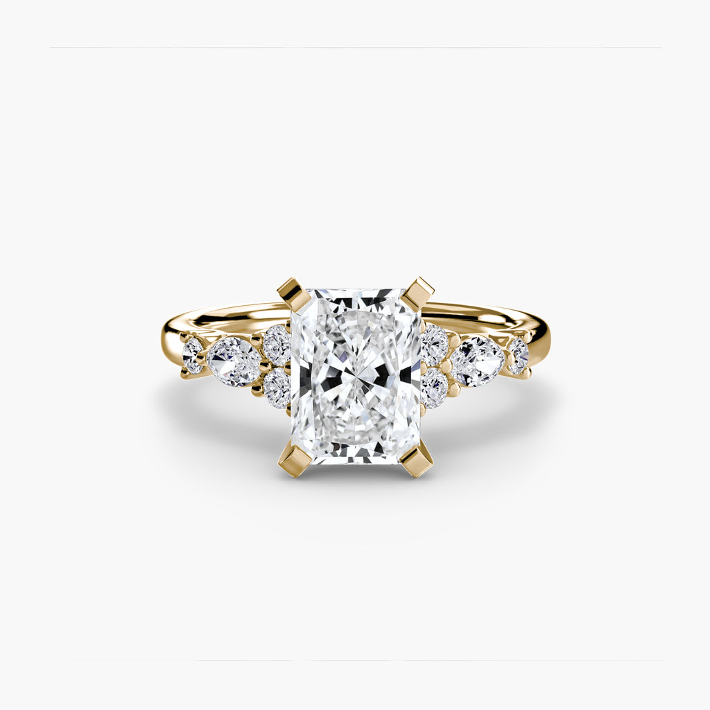 Nature-Inspired Floral Engagement Ring – The Laurel
