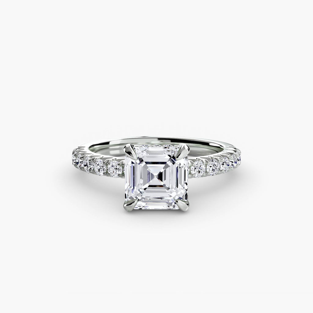 Hidden Halo Pavé Engagement Ring – The Éliane