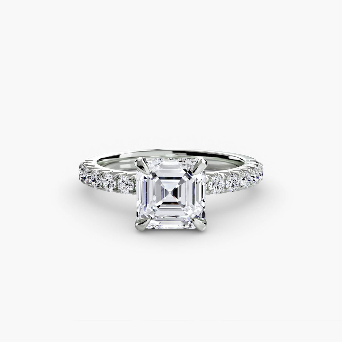 Hidden Halo Pavé Engagement Ring – The Éliane