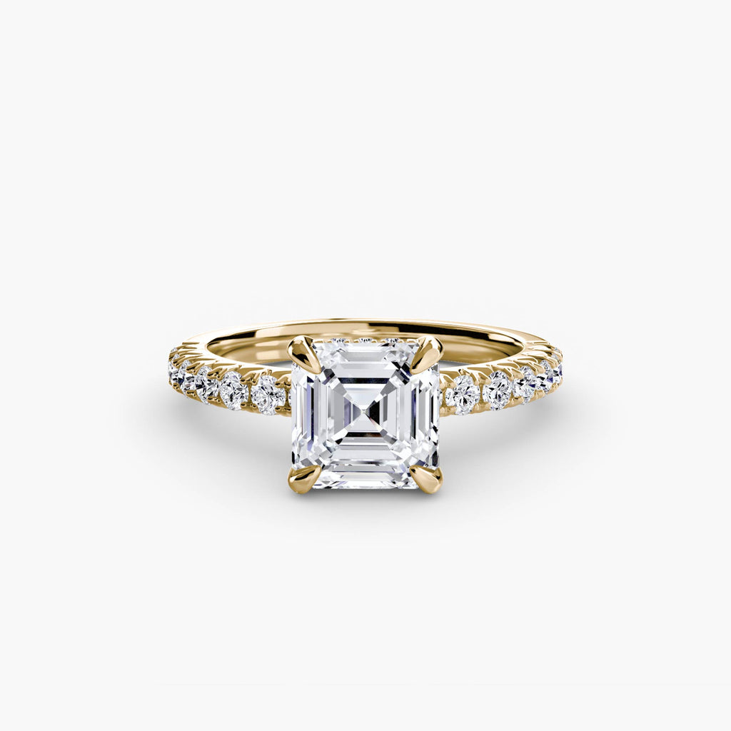 Hidden Halo Pavé Engagement Ring – The Éliane