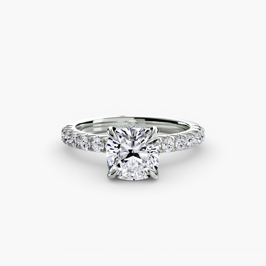 Hidden Halo Pavé Engagement Ring – The Éliane