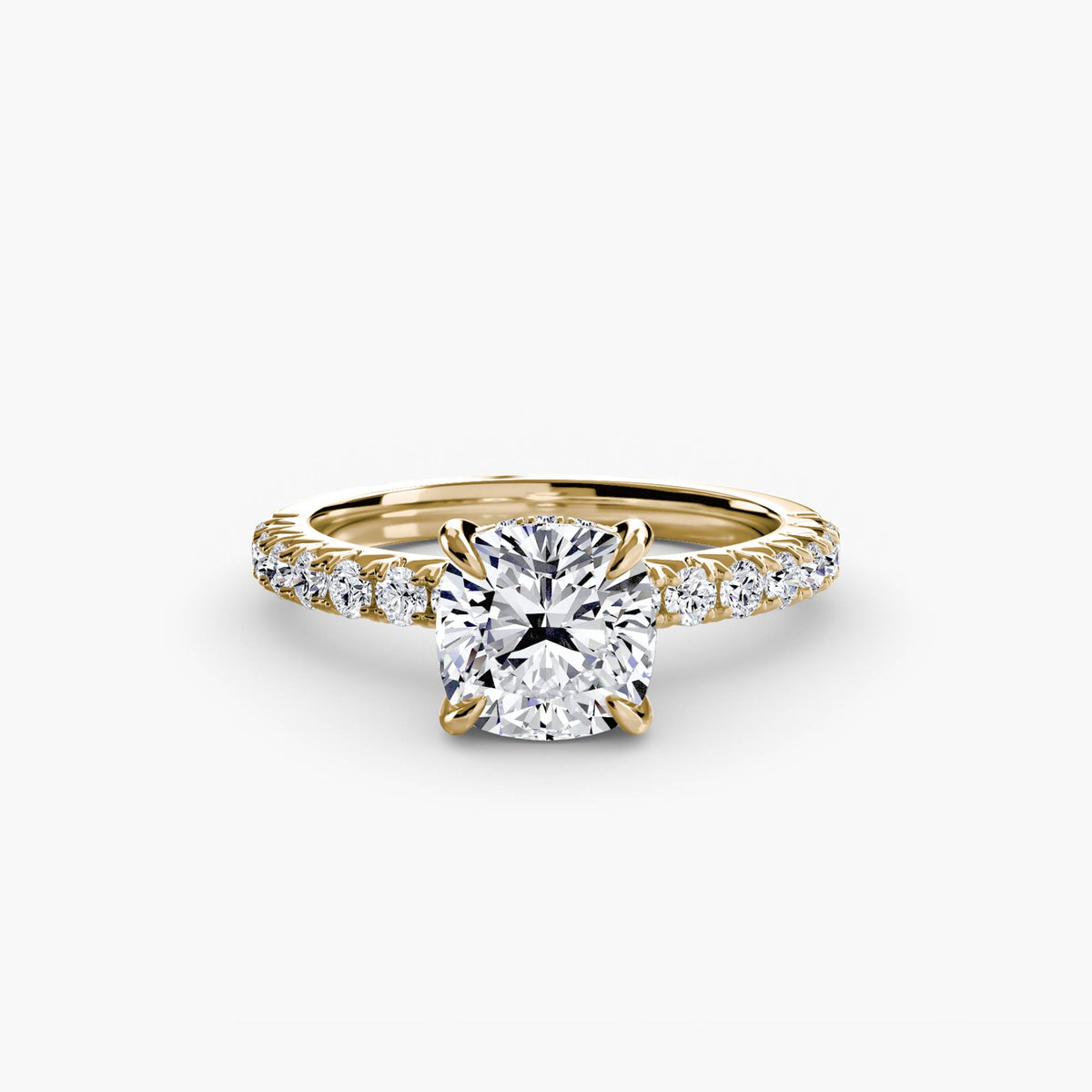 Hidden Halo Pavé Engagement Ring – The Éliane