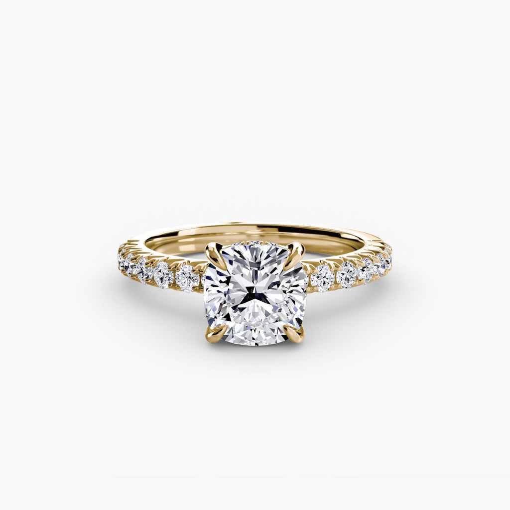 Hidden Halo Pavé Engagement Ring – The Éliane