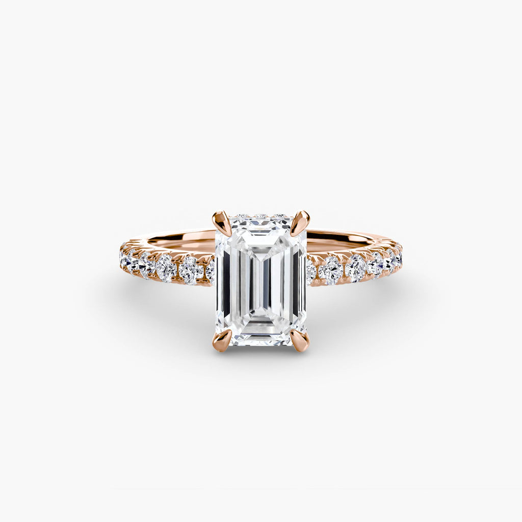 Hidden Halo Pavé Engagement Ring – The Éliane