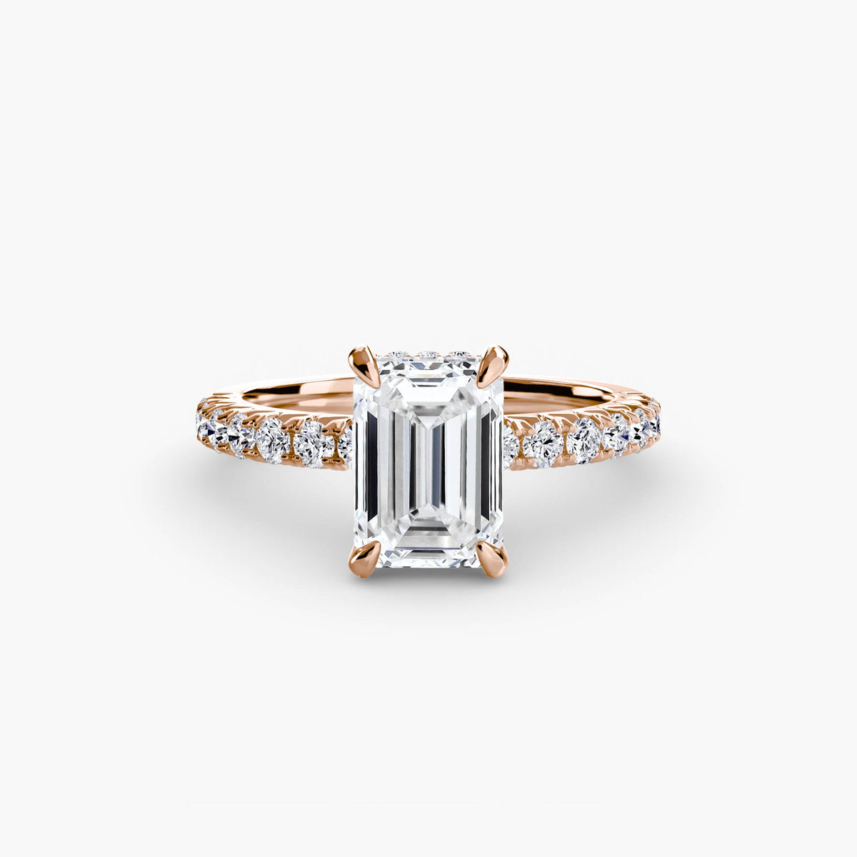 Hidden Halo Pavé Engagement Ring – The Éliane