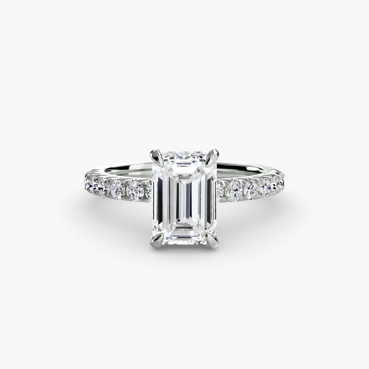 Hidden Halo Pavé Engagement Ring – The Éliane