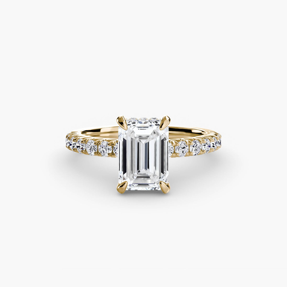 Hidden Halo Pavé Engagement Ring – The Éliane