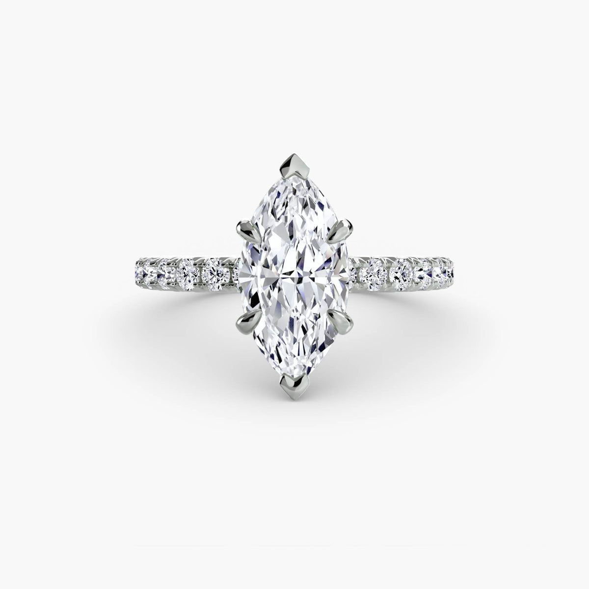 Hidden Halo Pavé Engagement Ring – The Éliane