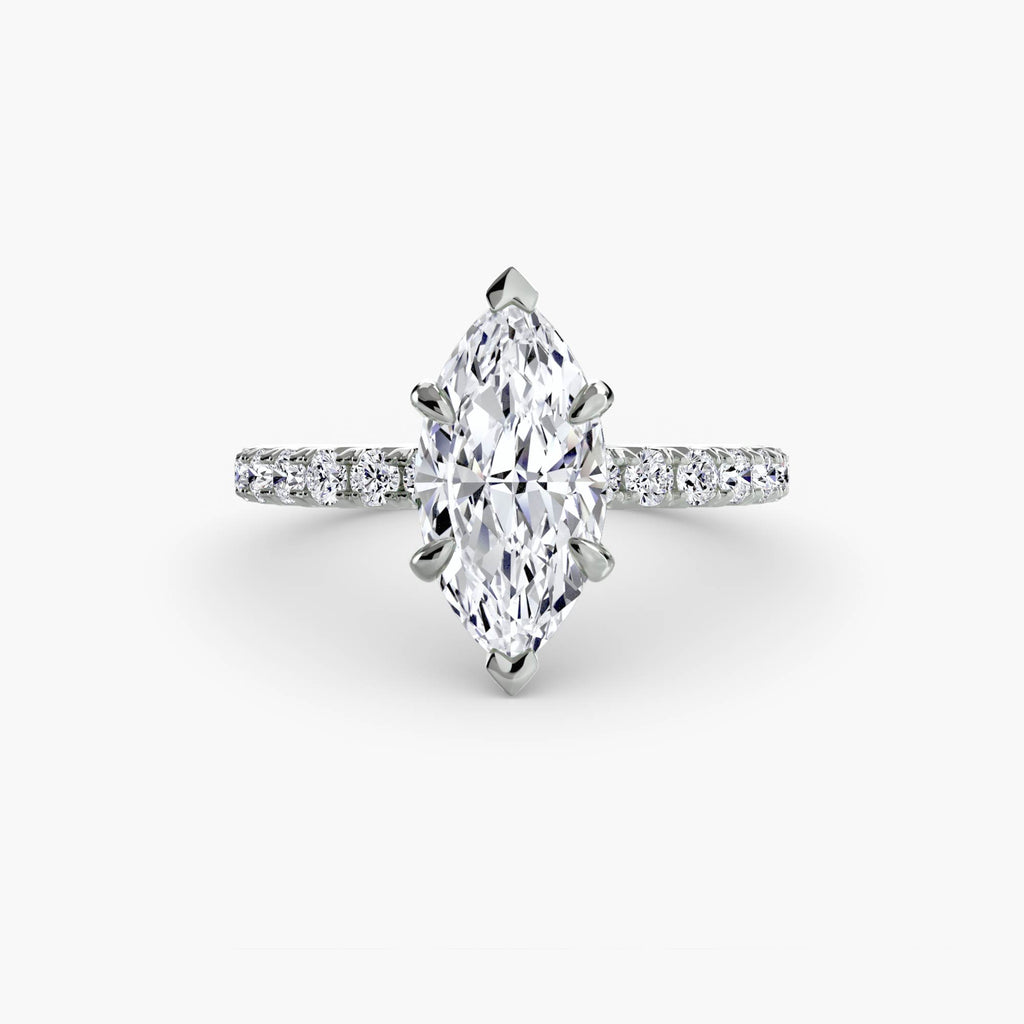 Hidden Halo Pavé Engagement Ring – The Éliane